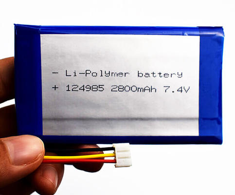 OEM باتری لیتیوم یون 124985 2800mAh 7.4 V لیتیوم پلیمر وزن سبک