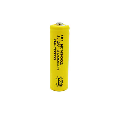نوع استیک باتری پی وی سی زرد 1.2 V Nicd باتری قابل شارژ AA1000mAh