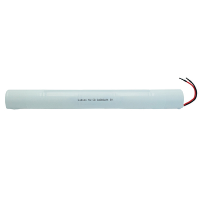 استیک نوع 6.0 ولت D4000mah باتری های Ni Cd خروجی نور باتری