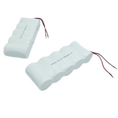 بسته باتری قابل شارژ Ni Cd D4000mAh 6.0V چرخه عمر باتری