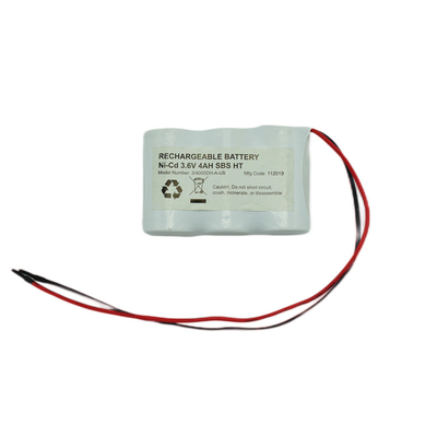 بسته باتری چراغ علامت خروج OEM NiCD D4000mAh 3.6 ولت ساید بای ساید