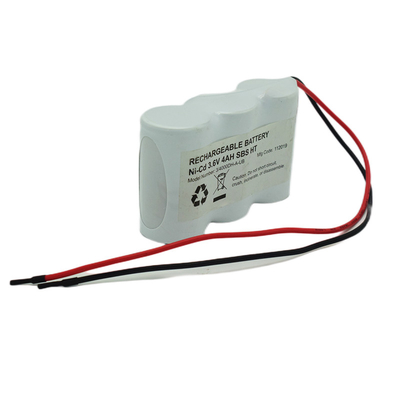 بسته باتری چراغ علامت خروج OEM NiCD D4000mAh 3.6 ولت ساید بای ساید