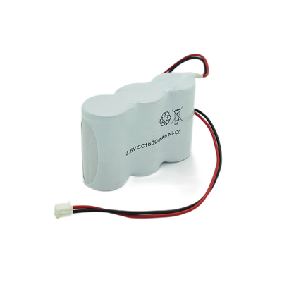 باتری چراغ خروجی اضطراری 1600mah قابل شارژ 3.6V 0.1C شارژ