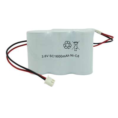 باتری چراغ خروجی اضطراری 1600mah قابل شارژ 3.6V 0.1C شارژ