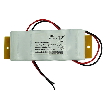 باتری چراغ خروجی اضطراری 2500mah قابل شارژ 6.0V 0.1C شارژ