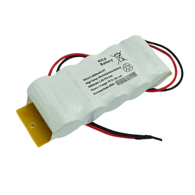 OEM 3.6V علامت خروج اضطراری جایگزین باتری NiCd ژاکت PVC