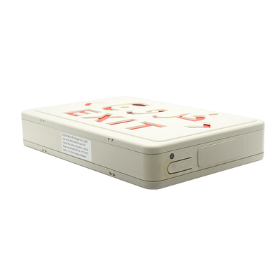ABS PC قرمز LED چراغ خروج اضطراری AC220V 50Hz با باتری لیتیومی