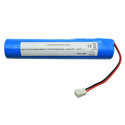 باتری 6600mah 6.4 ولت Lifepo4 Liion Lion IFR26650 برای روشنایی اضطراری