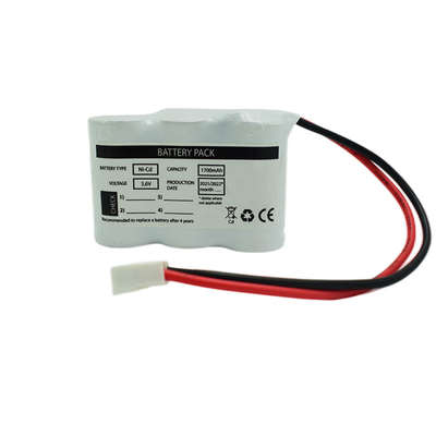 SC1700mah چراغ اضطراری بسته باتری سی دی نیکل 3.6 ولت پیکربندی ساید بای ساید