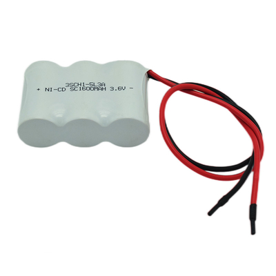 بسته باتری نیکل کادمیوم NiCD SC 1600 میلی آمپر ساعت 3.6 ولت عمر چرخه طولانی