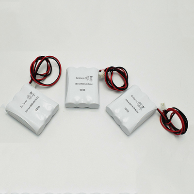 باتری های نور خروج اضطراری AA بسته NiCD AA900mAh 3.6V SBS قابل شارژ