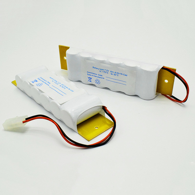 SC1800mAh 7.2 V علامت خروج اضطراری چراغ سی دی باتری نیکل با صفحه پشتی