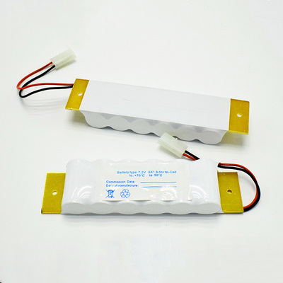 SC1800mAh 7.2 V علامت خروج اضطراری چراغ سی دی باتری نیکل با صفحه پشتی