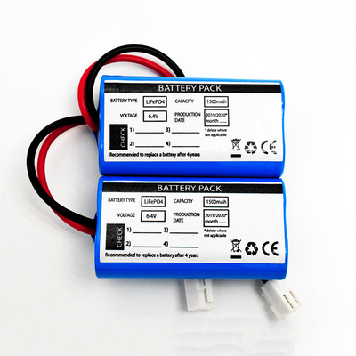 باتری های لیتیوم فایر خروجی Lightpo4 Cells 18650 6.4V 1500mAh