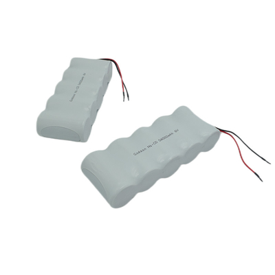 بسته باتری روشنایی اضطراری با دمای بالا NiCD D4000mAh 6.0V