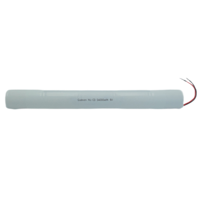 NiCd D4000mAh 6.0V Exit Sign باتری پشتیبان برای روشنایی اضطراری
