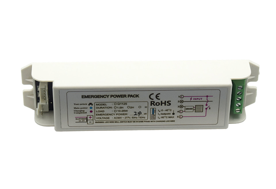 277V IP20 نورپردازی اضطراری بسته برق GS-Q1125 کیت اضطراری باتری نوع نگهداری