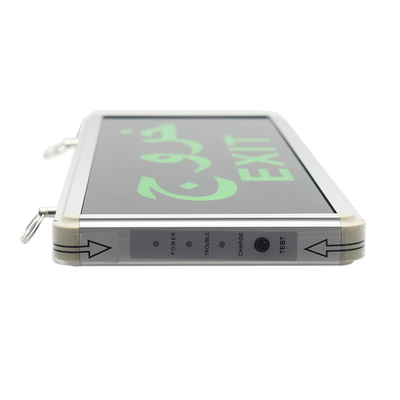 چراغ خروجی اضطراری LED در فضای باز سیاه 3W 6500K باتری
