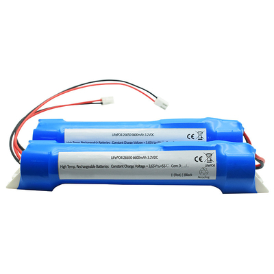 26650 6600mAh 3.2 ولت چوب نوع LiFePO4 باتری با ماژول نصب سمت