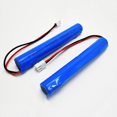 IFR 1600mAh 6.4 ولت 18650 LiFePO4 باتری های چوبی آسان نصب