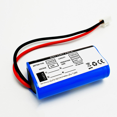 6.4V 1500mAh 18650 روشنایی اضطراری LFP ارائه دهنده راه حل باتری
