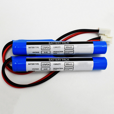 چراغ اضطراری 600mAh 6.4V 18650 باتری های شارژ پذیر LiFePO4