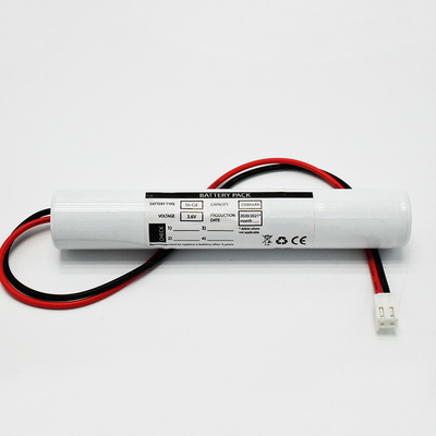 3.6V 2500mAh باتری Ni-CD برای روشنایی اضطراری با هزینه بالا