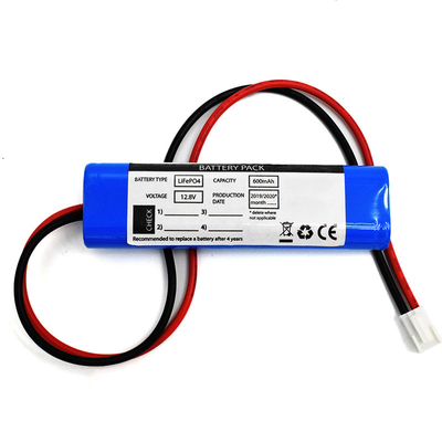 نورپردازی اضطراری 600mAh 12.8 ولت LiFePO4 14500 باتری های نوع چوب دوگانه