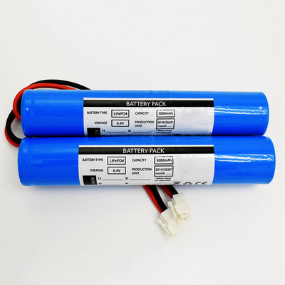 نوع چوبی باتری های LiFePO4 3000mAh 6.4 ولت استفاده از نور خورشیدی اضطراری