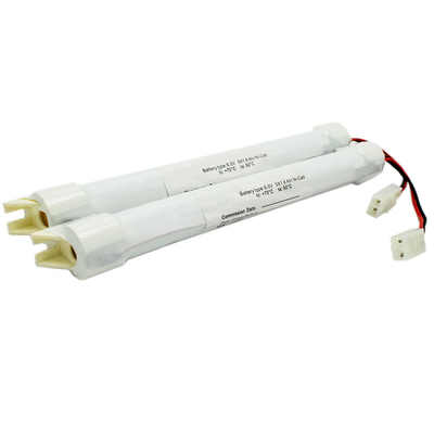 باتری نورپردازی اضطراری باتری Ni-Cd SC1800mAh 6.0V 10.8Wh نوع چوب OEM با ماژول نصب دیواری جانبی