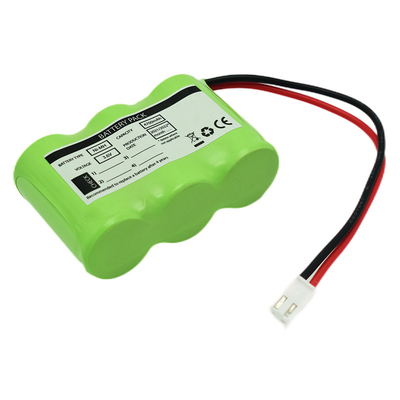 3S1P Side By Side Type 3.6V Ni-Mh C4700mAh باتری قابل شارژ مجدد با دمای بالا OEM PVC