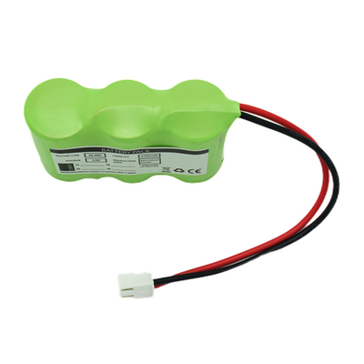 3S1P Side By Side Type 3.6V Ni-Mh C4700mAh باتری قابل شارژ مجدد با دمای بالا OEM PVC