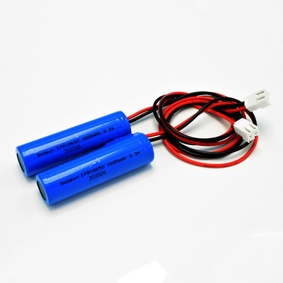 سلول تک تیپ IFR 18650*1 با باتری های استوانه ای LiFePO4 PCM 1.6Ah 3.2V