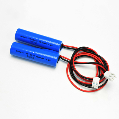 سلول تک تیپ IFR 18650*1 با باتری های استوانه ای LiFePO4 PCM 1.6Ah 3.2V