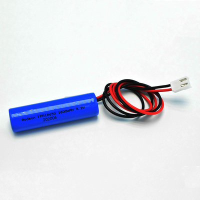 سلول تک تیپ IFR 18650*1 با باتری های استوانه ای LiFePO4 PCM 1.6Ah 3.2V