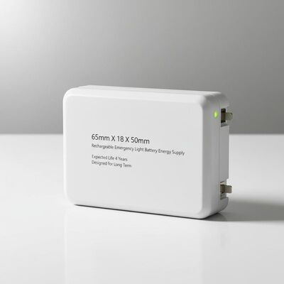 باتری چراغ اضطراری قابل شارژ 65 میلی‌متر X 18 میلی‌متر X 50 میلی‌متر، عمر مفید 4 سال، طراحی شده برای طولانی مدت