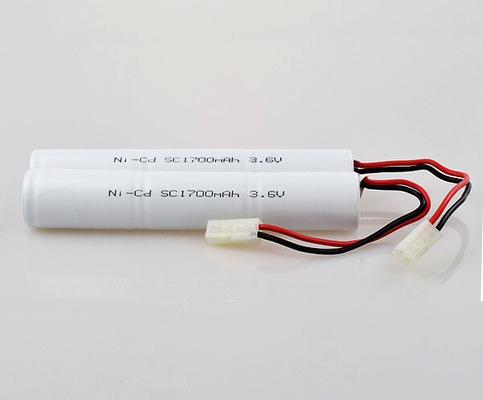بسته باتری قابل شارژ NiCd 0.1C 3.6 V SC1700mAh وزن سلول سبک