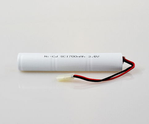 بسته باتری قابل شارژ NiCd 0.1C 3.6 V SC1700mAh وزن سلول سبک
