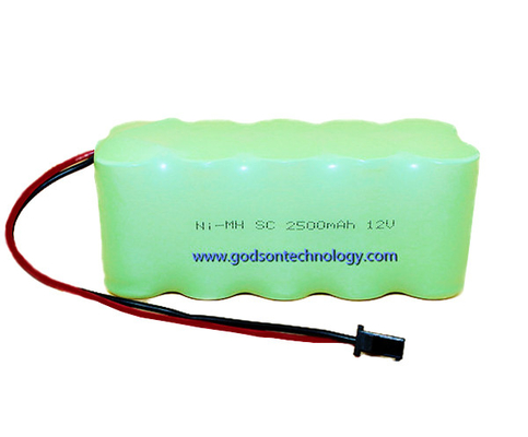 باتری های چراغ خروج اضطراری شارژی NiMH باتری 12 ولت SC 2500 میلی آمپر ساعت
