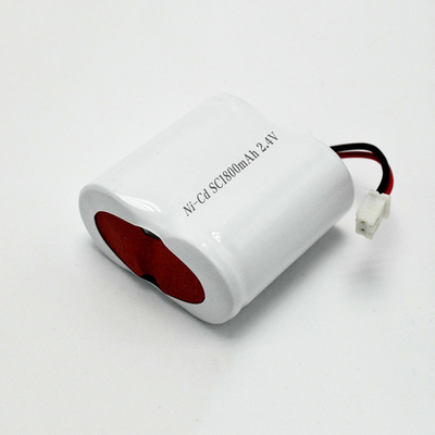 SC1800mah چراغ اضطراری بسته باتری نیکل سی دی باتری 2.4 ولت