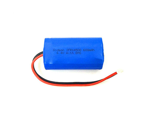 Shrink Sleeve OEM Lifepo4 Liion Battery 14500 6.4V 600mAh