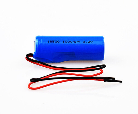 باتری لیتیوم LiFePO4 با سیگنال خروج اضطراری 18500 3.2V 1000mAh