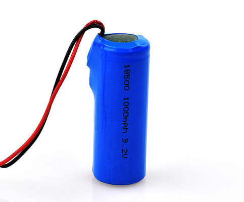 باتری لیتیوم LiFePO4 با سیگنال خروج اضطراری 18500 3.2V 1000mAh