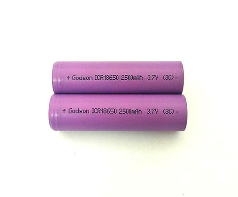 ICR18650 باتری لیتیوم یون چراغ اضطراری باتری سازگار با محیط 2500 میلی آمپر ساعت