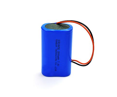 بسته آهنی لیتیومی باتری قابل شارژ 7.4 V 2000mah سازگار با محیط زیست