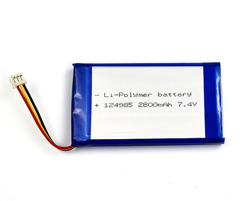 OEM باتری لیتیوم یون 124985 2800mAh 7.4 V لیتیوم پلیمر وزن سبک