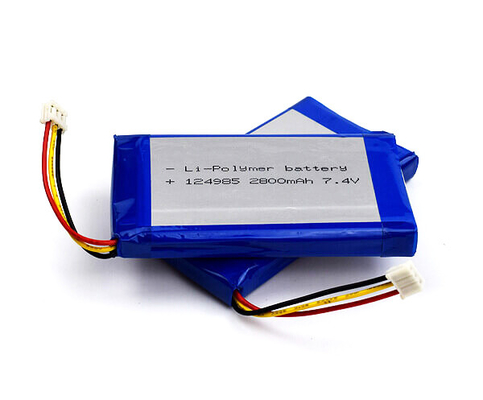 OEM باتری لیتیوم یون 124985 2800mAh 7.4 V لیتیوم پلیمر وزن سبک