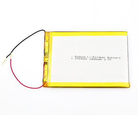 باتری لیتیوم پلیمری با ظرفیت بالا 2769101 2400mAh 3.7V برای فروش