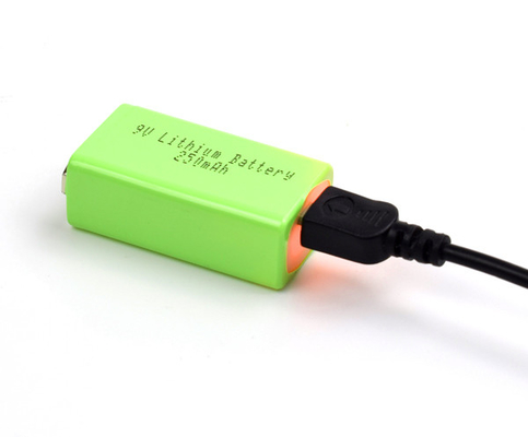 روشنایی اضطراری 9 ولت 250 میلی آمپر ساعت باتری لیتیومی دمای پایین با USB