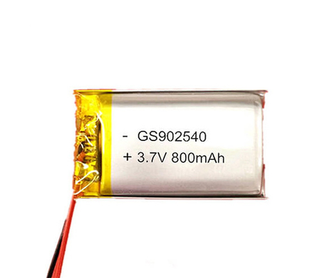 باتری لیتیوم پلیمر 902540 800 میلی آمپر ساعت 3.7 ولت برای روشنایی استفاده کنید
